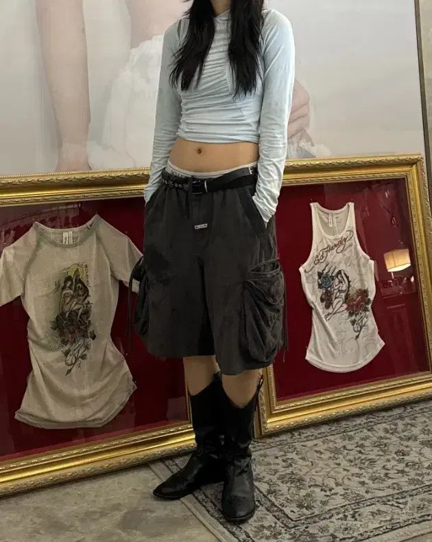 SCULPTOR スカルプター ツイル カーゴ ハーフ パンツ ネイビー