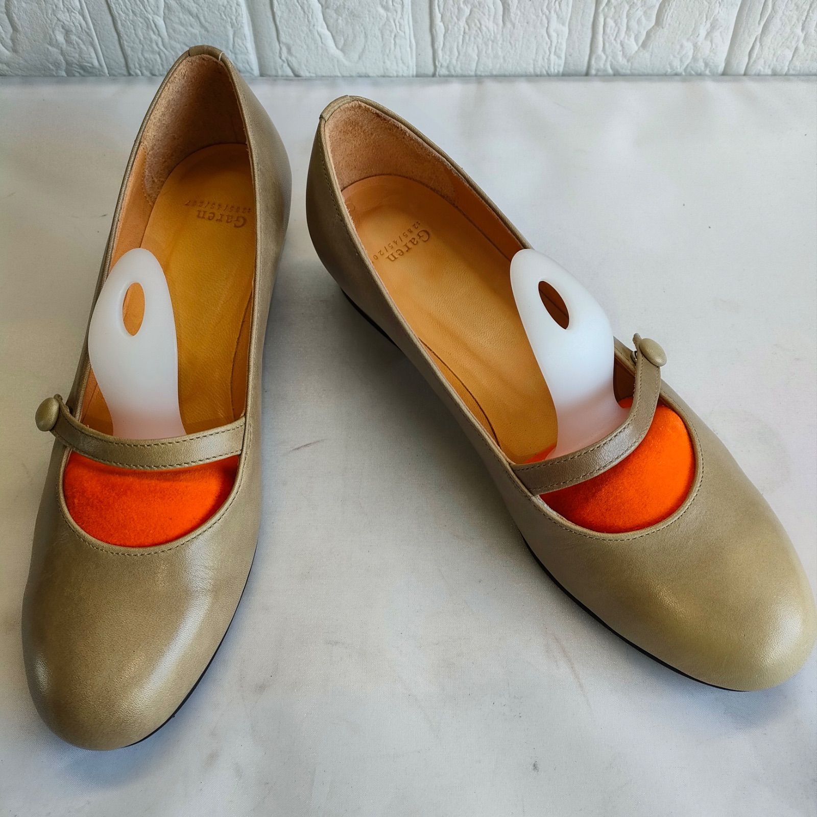 Garen|ガーレン|パンプス|ストラップパンプス|レザーパンプス|ベージュ|23~23.5cm