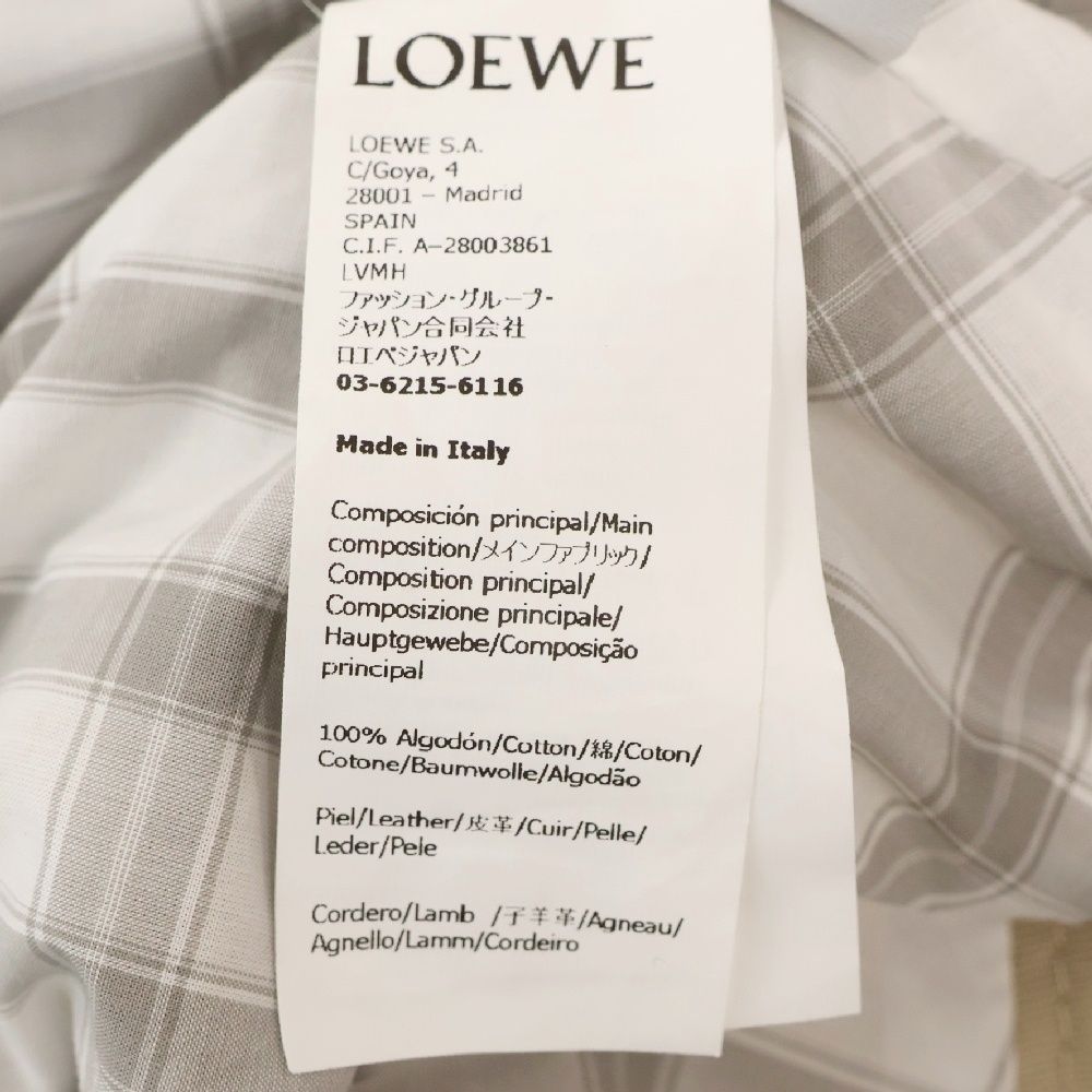 LOEWE 極上ラムレザージャケット　クリームベージュ　スペイン製　直営店購入品 女性用高級レザー既製ジャケット - LOEWE - LOEWE