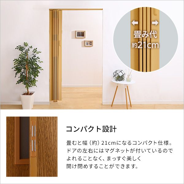 木目調パネルドア