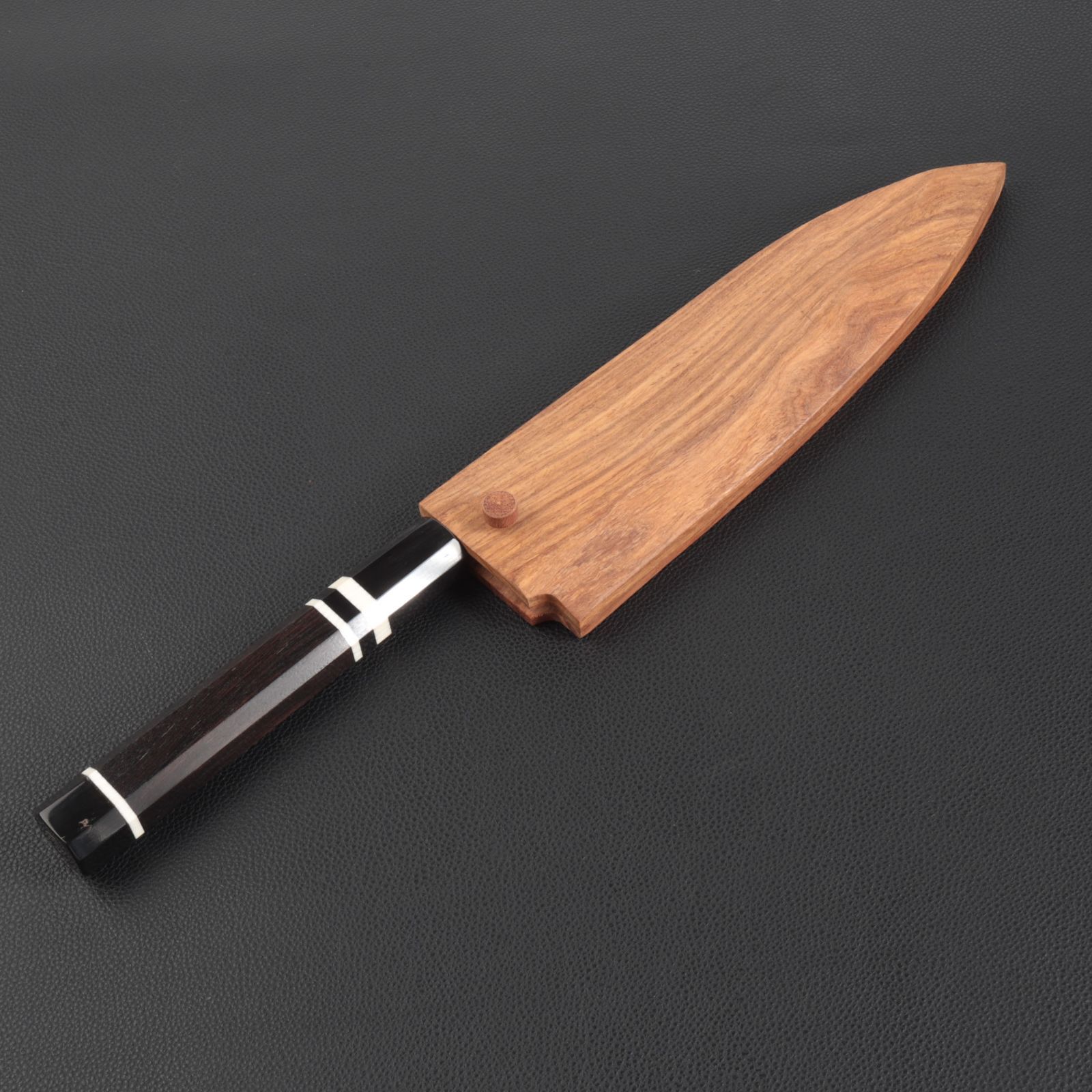 出刃包丁 鞘付 7寸 刃渡り210mm 普通表面仕上げ 本刃付け 八角柄 時選択