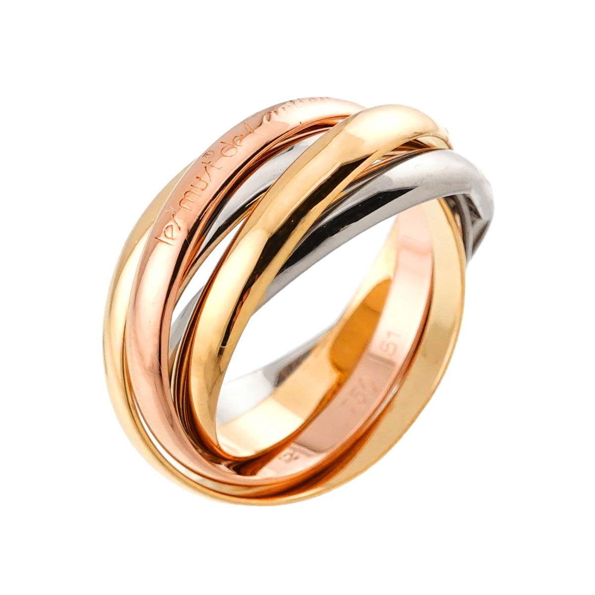 カルティエ トリニティリング 750 スリーカラー 11号 Cartier 51 Cartier カルティエ トリニティ リング 51 – The BOUTIQUE