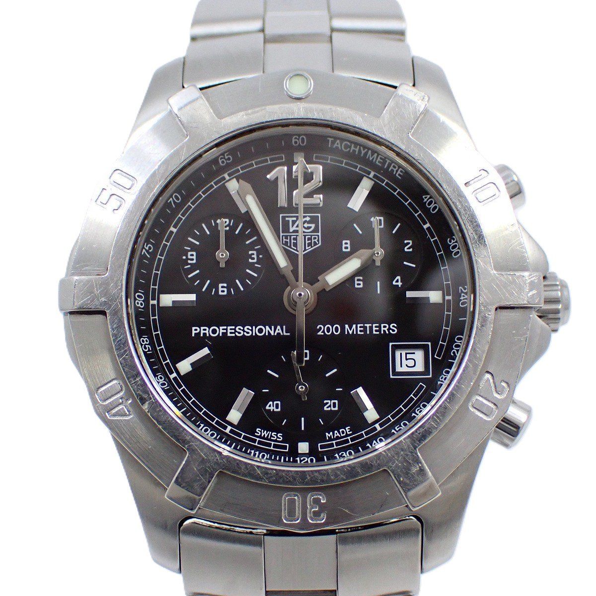 希少✨　新品ベルト　タグホイヤー　エクスクルーシブ WN1110 黒文字盤 希少✨ 新品ベルト タグホイヤー エクスクルーシブ WN1110 黒文字盤