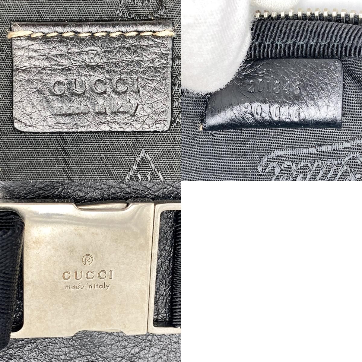 美品 GUCCI グッチ 201846 ボディバッグ ウエストポーチ