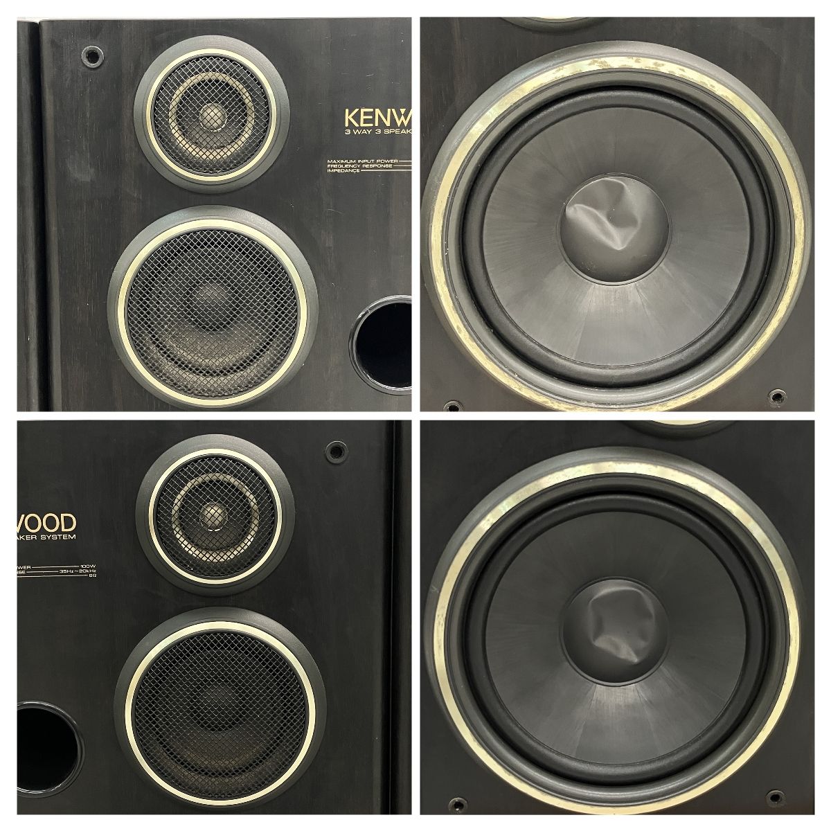 KENWOOD S-5J スピーカー ペアセット 音響機器 オーディオ 中古