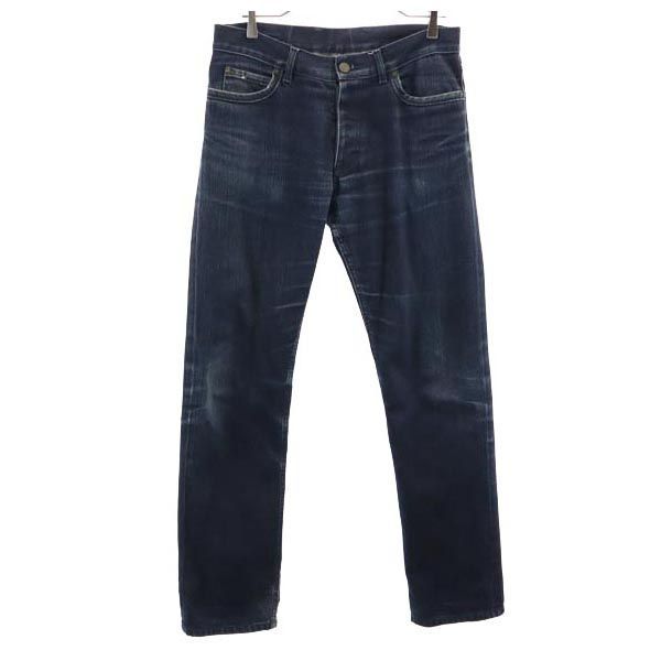 ランバンアクネ ストレートデニムパンツ w30 インディゴ LANVIN ACNE ボタンフライ ジーンズ メンズ