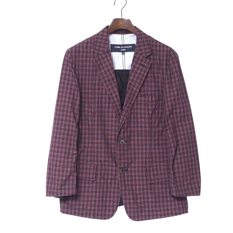 COMME des GARÇON チェック柄テーラードジャケット COMME des GARÇON チェック柄テーラードジャケット COMME des GARÇONS