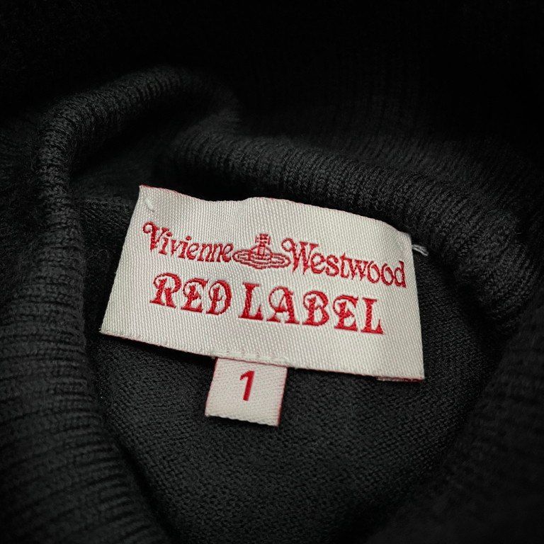 Vivienne Westwood RED LABEL タートルネックオーブ刺繍ロングリブニットセーター ヴィヴィアンウエストウッド レディース