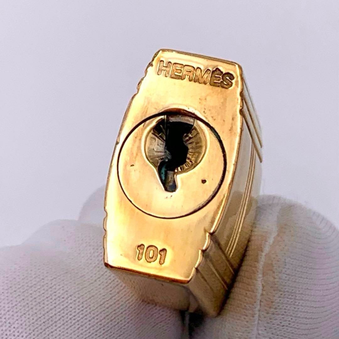 HERMES エルメス カデナ 24Kメッキ No.101 101番 鍵付き 南京錠