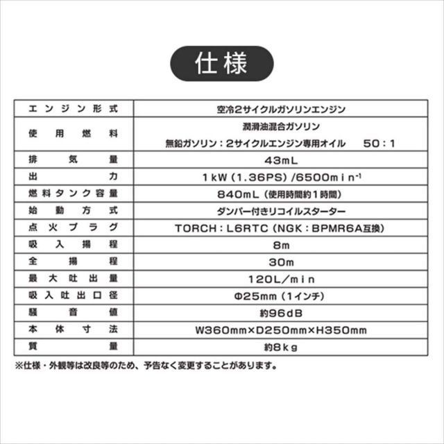 ナカトミ NAKATOMI ドリームパワー エンジンポンプ 2サイクル 1インチ 最大吐出量 120L min エンジン式ポンプ 排水ポンプ EWP-10D YUZUMIYA_COM