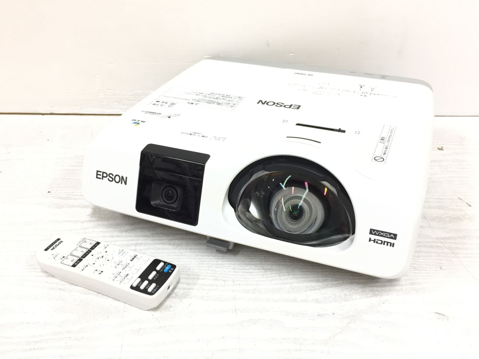 EPSON エプソン EB-536WT ビジネスプロジェクター 3400lm ランプ使用時間 463H 動作品