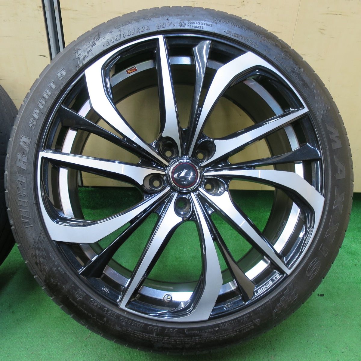 送料無料* 4本価格！21年☆LEONIS TE weds 245/40R20 マキシス