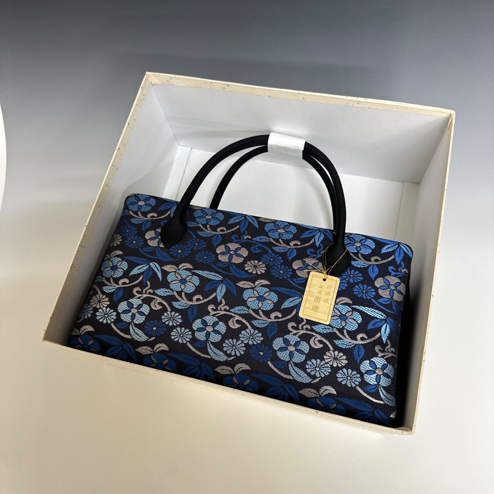 新品未使用！！特別セール！！京都 西陣 正絹 唐織帯使用 利休バッグ