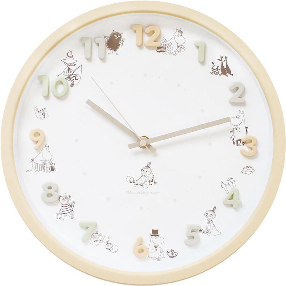 ティーズファクトリー ムーミン アイコンウォールクロック ベージュ MO