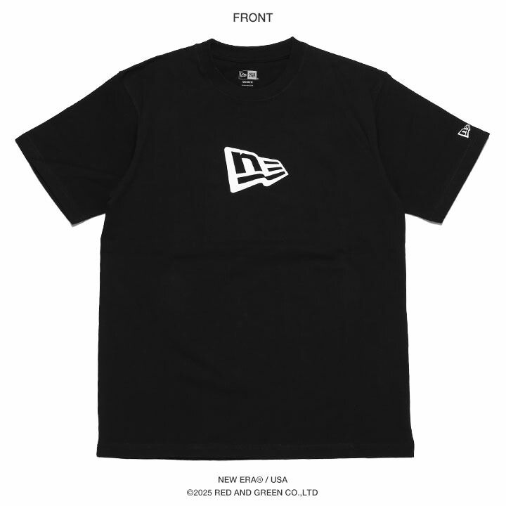新品　ダブスタ　エッシェンシャル　半袖Tシャツ　ビッグシルエット　ブラック NEWERA Tシャツ 半袖 メンズ 春夏用 黒/白 大きいサイズ ロゴ