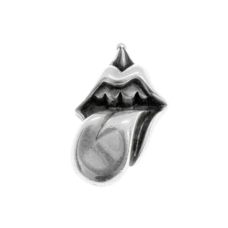 クロムハーツ CHROME HEARTS LIPS TONGUE CHARM リップ アンド タン チャーム シルバー ネックレス トップ 42723