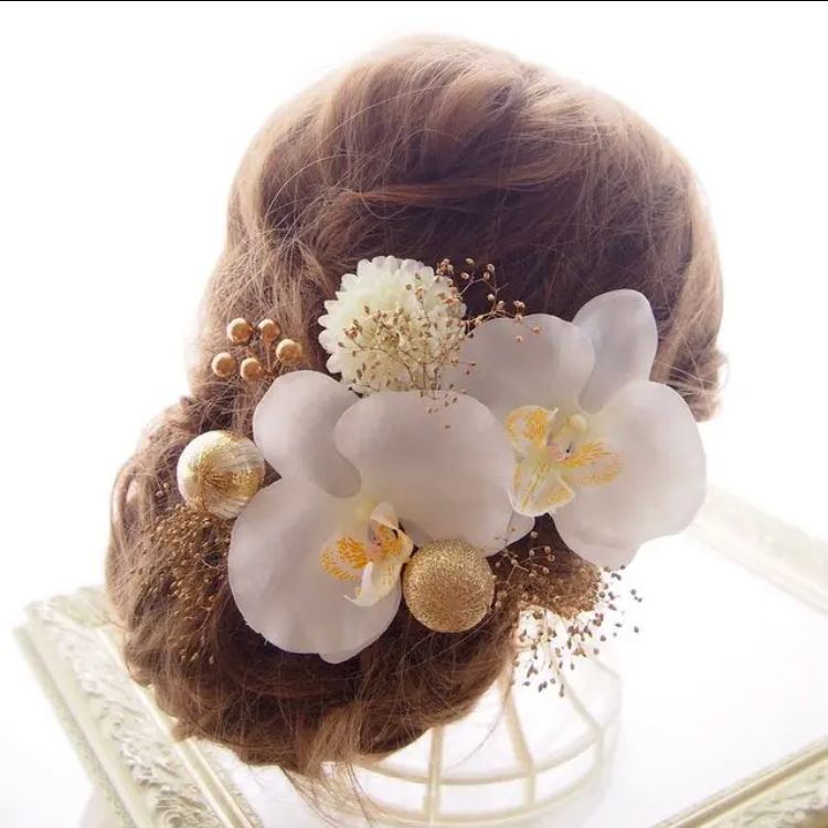 Picco 髪飾り ウエディング 結婚式 アート フラワー お花