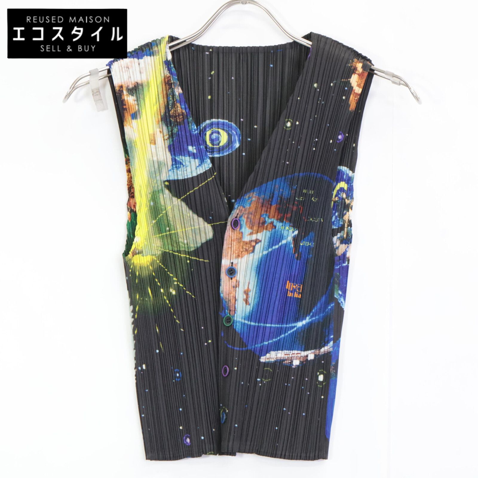 紫色の和風アシンメトリーノースリーブチュニック キューティー