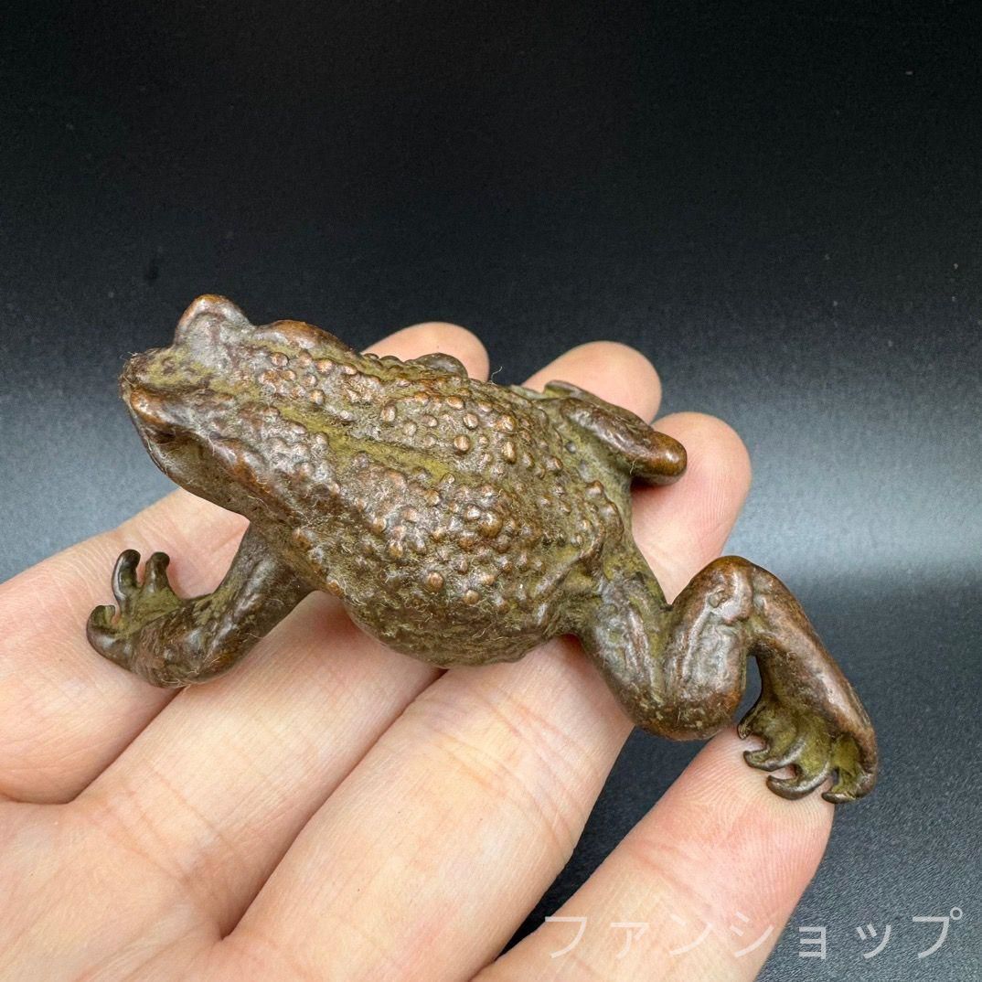 銅 細工 茶道具 香道具 蓋置 置物 ヒキガエル 銅製 - メルカリ