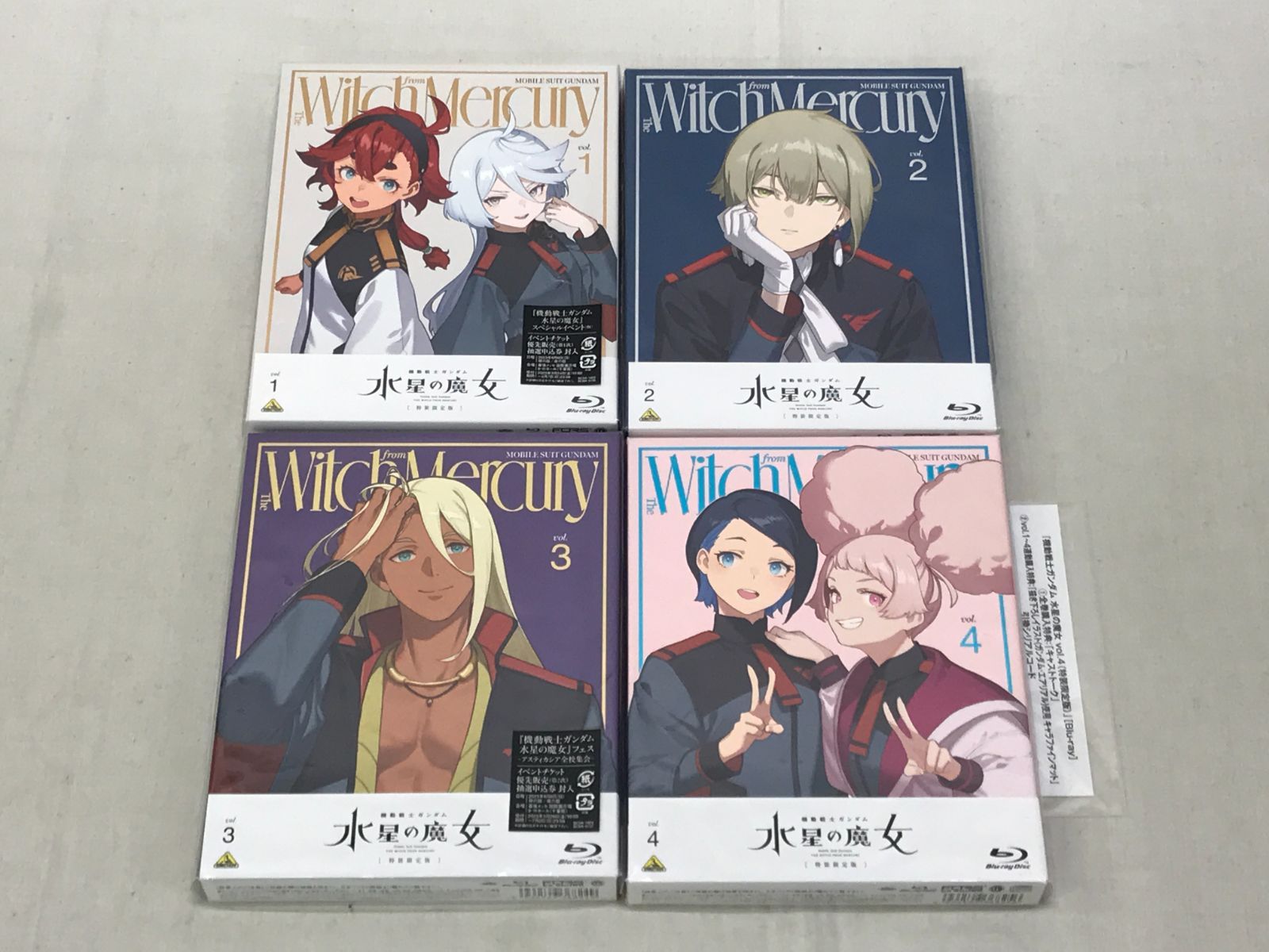 アニメBD| 機動戦士ガンダム 水星の魔女 全4巻 特装 版 707 Mobile Suit Gundam The Witch of Mercury