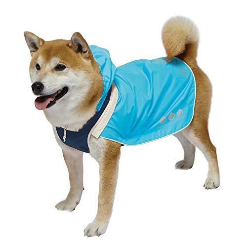 ドギーマン スポーティーレインウェア アーバンスタイル 5号ブルー×ネイビー ブルー-amp ネイビー 5号