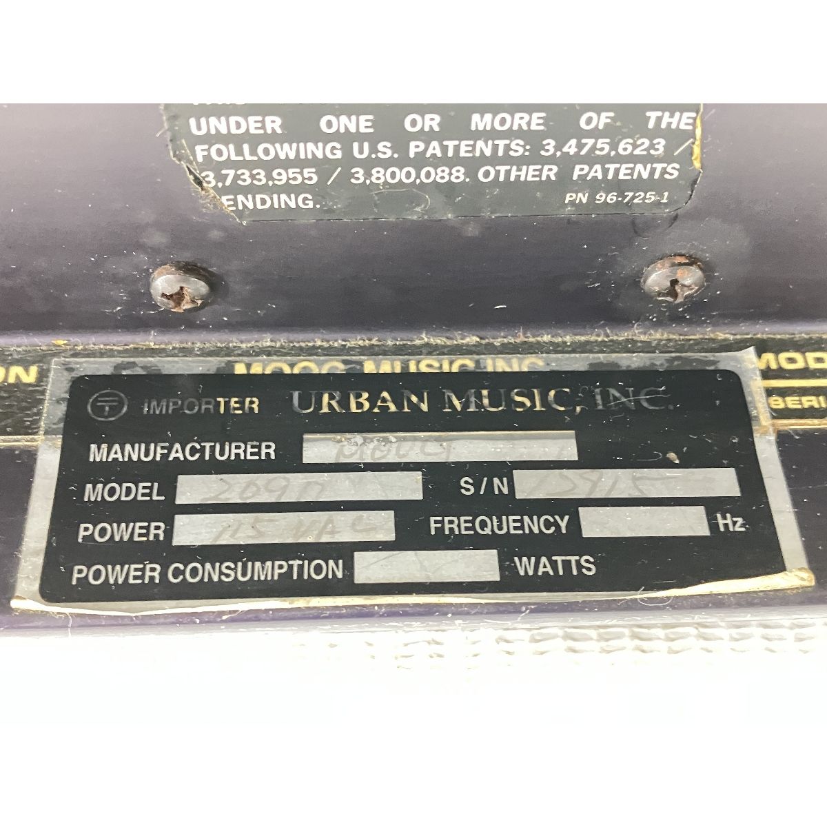 モナーク moog micromoog synthesizer MODEL 2090 MADE IN U.S.A マイクロ