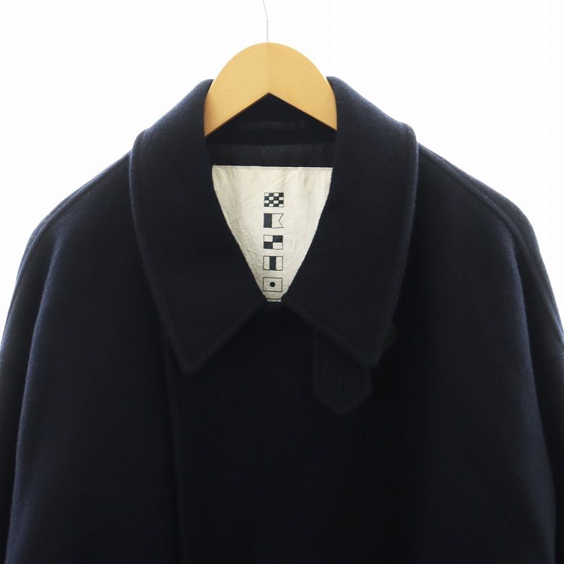 NAUTICA ネイビー　ウール ピーコート 中古・古着通販】NAUTICA (ノーティカ) オーバーサイズPコート