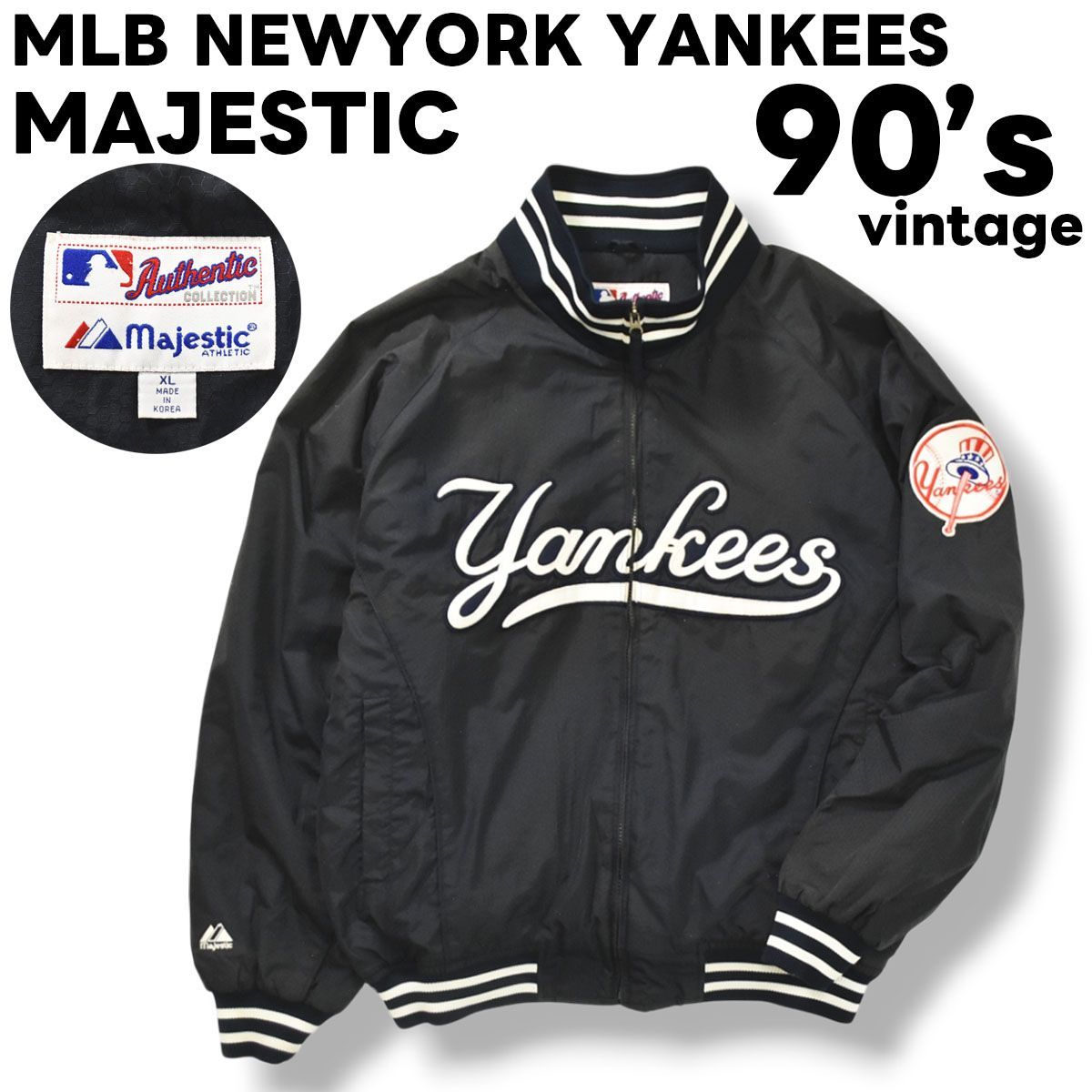 90s スタジャン ヤンキース Yankees MLB New York Yankeesスタジャン