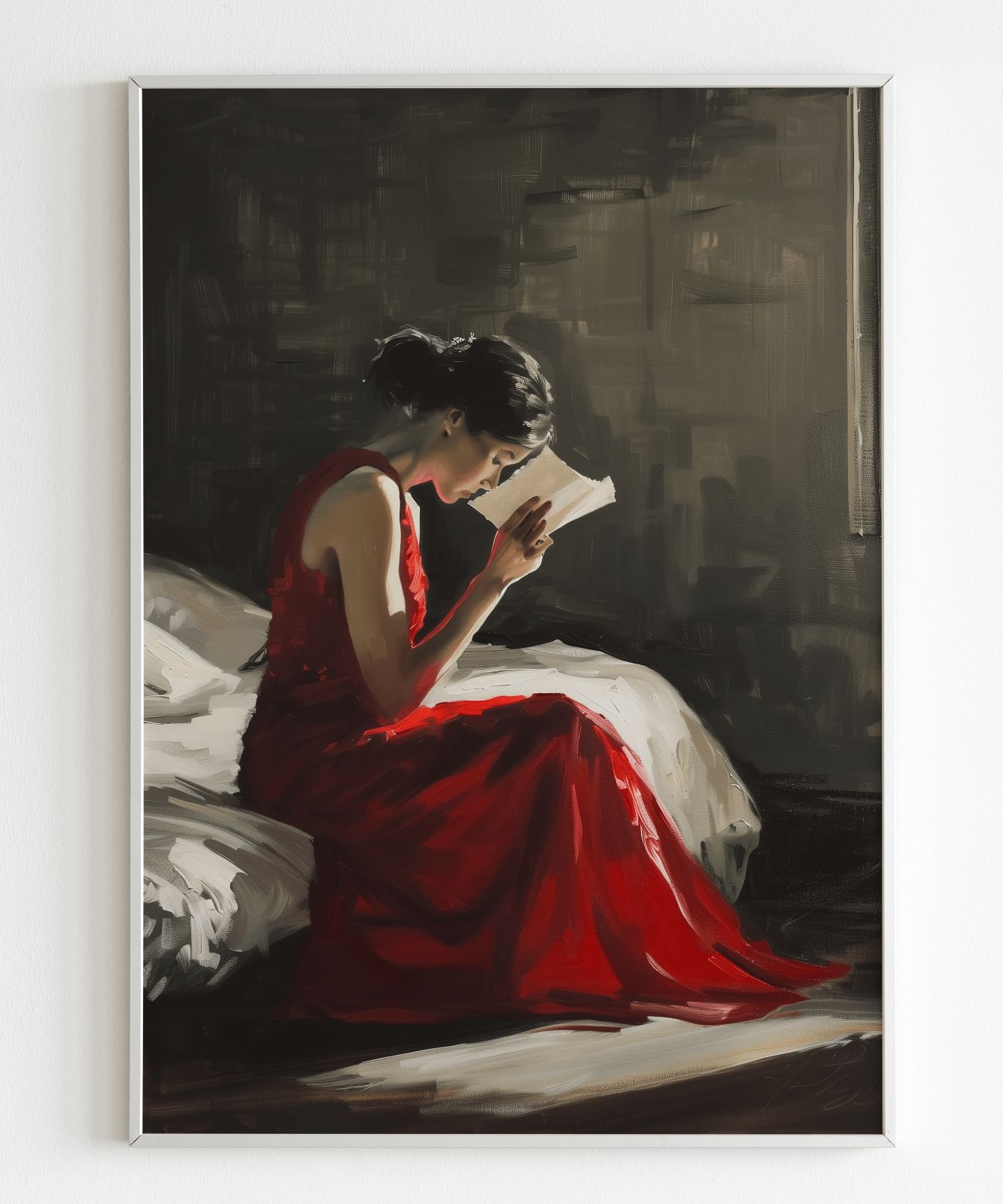 A3ポスター a5167 ポスター アートポスター 絵画 油絵風 女性