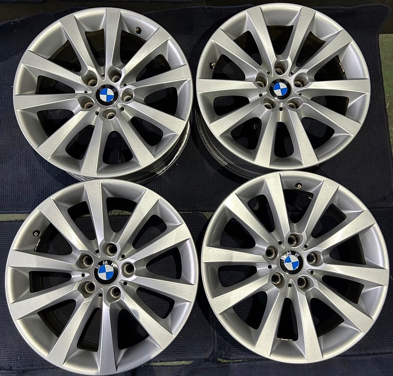 BMW F10 F11 5シリーズ 純正 18インチ ホイール4本 8J 30 PCD120 ハブ径約72.6    No.592