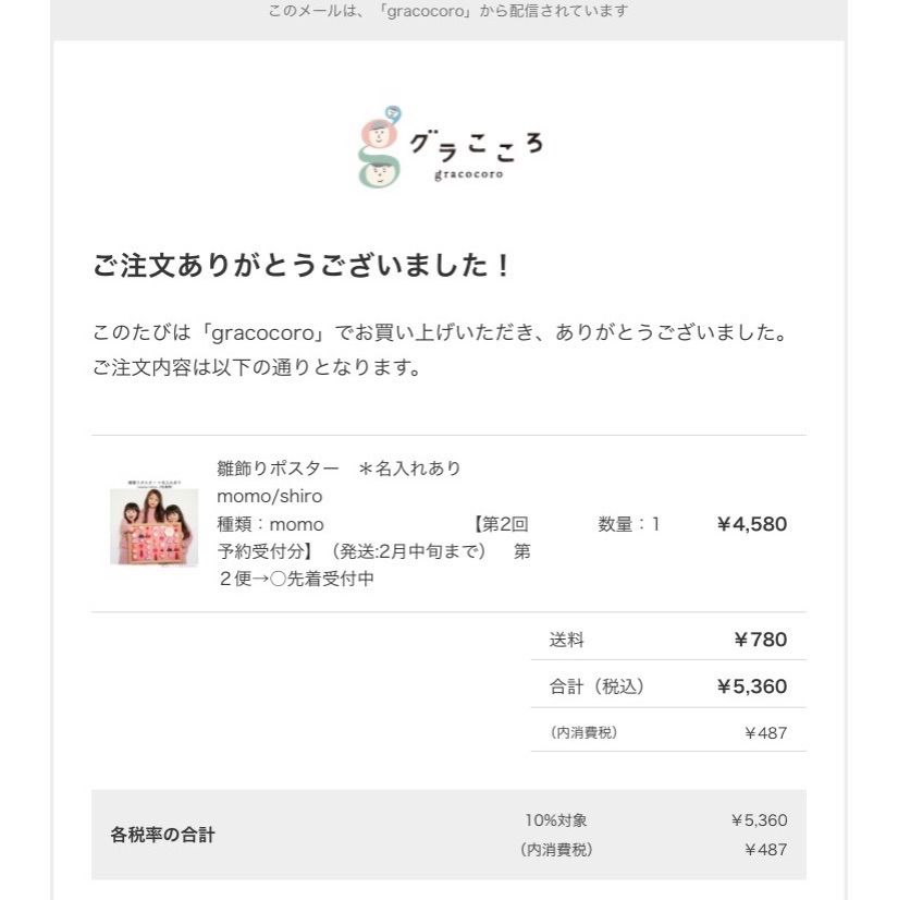 グラこころ 雛祭り ポスターのみ momo 額縁なし 名入れあり