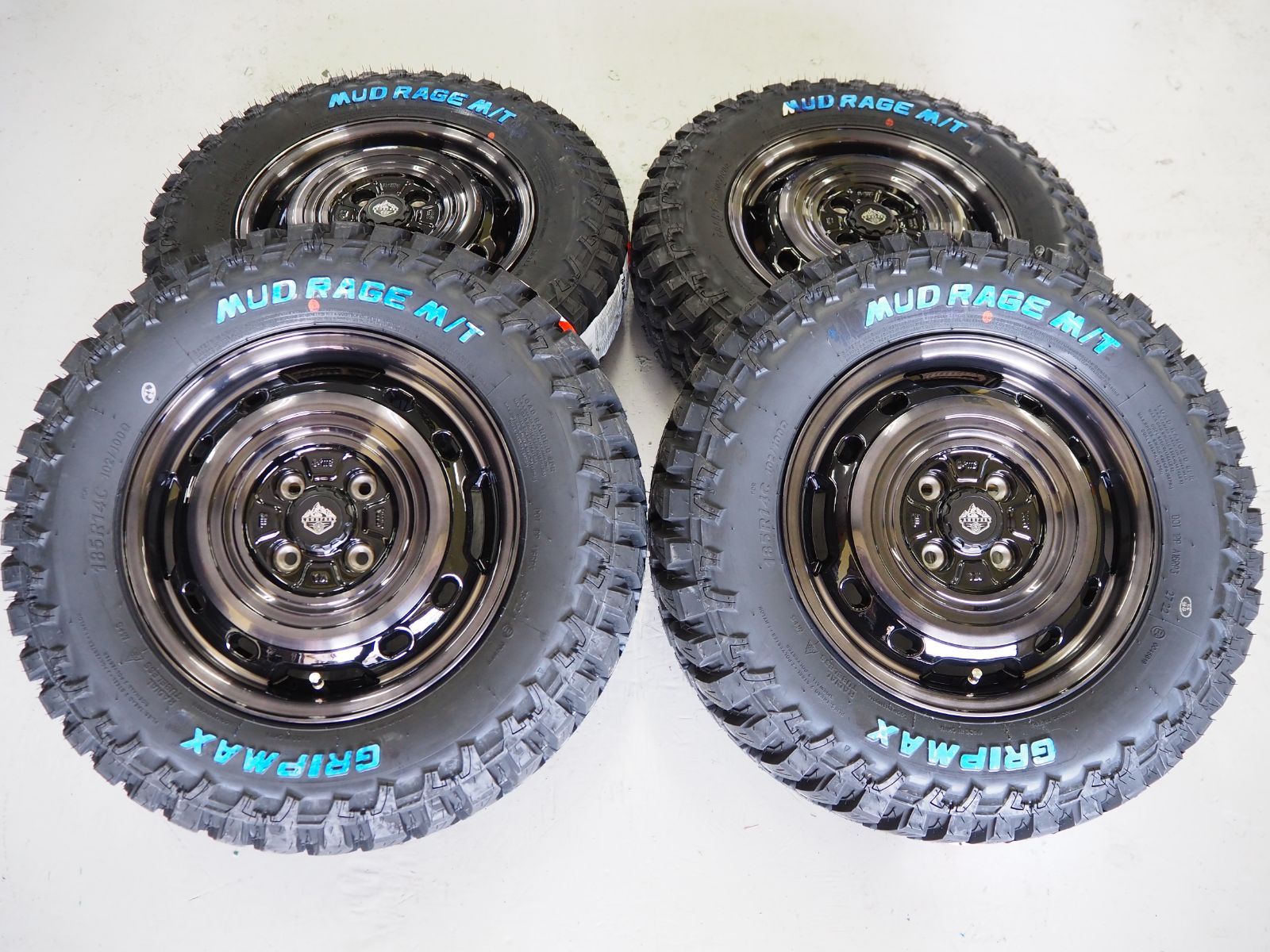 要リフトアップ ゴツゴツ系 LANDFOOT XFG 14inch 5.0J 4-100 +39 MUD 