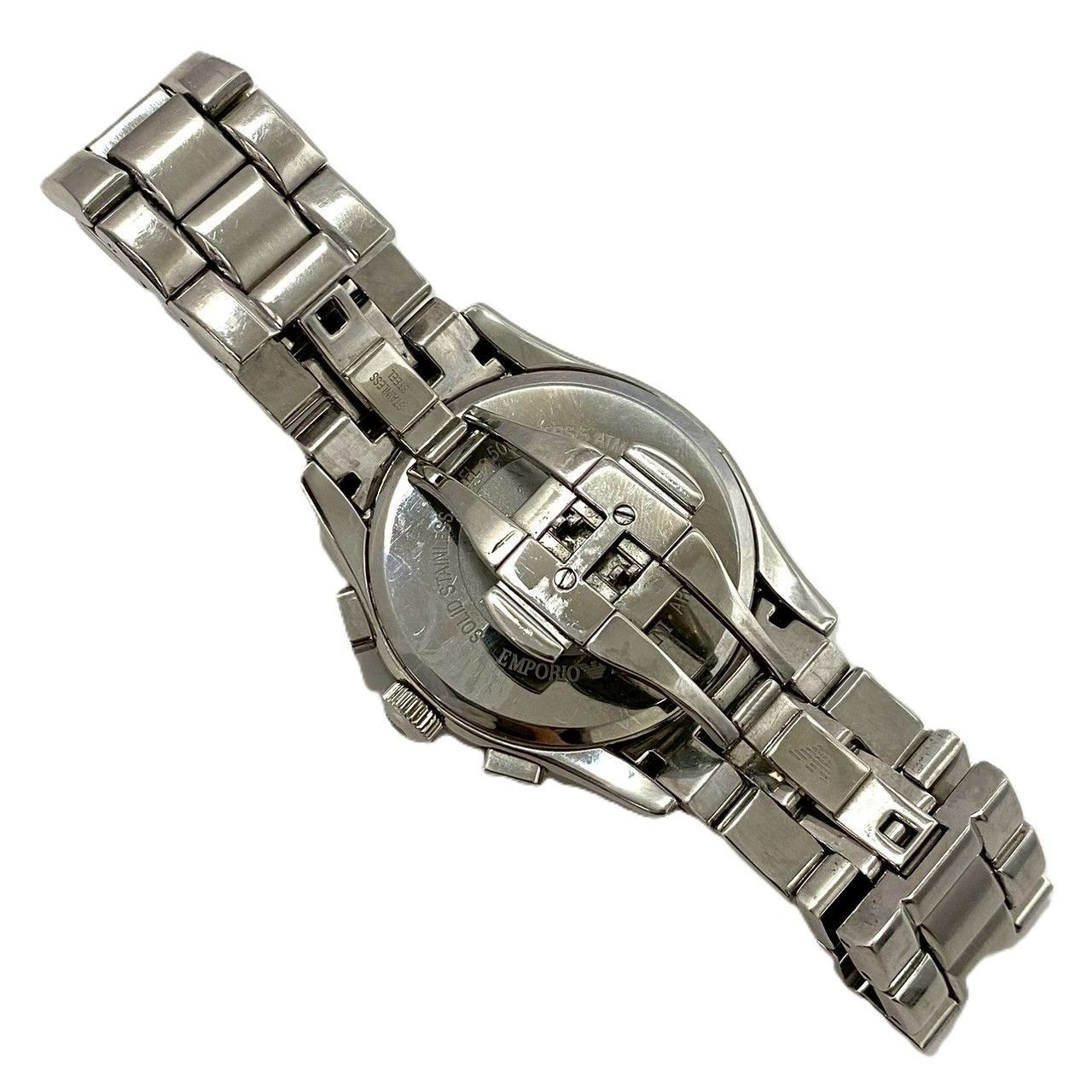 EMPORIO ARMANI】AR-0673 クォーツ クロノグラフ デイト ブラック