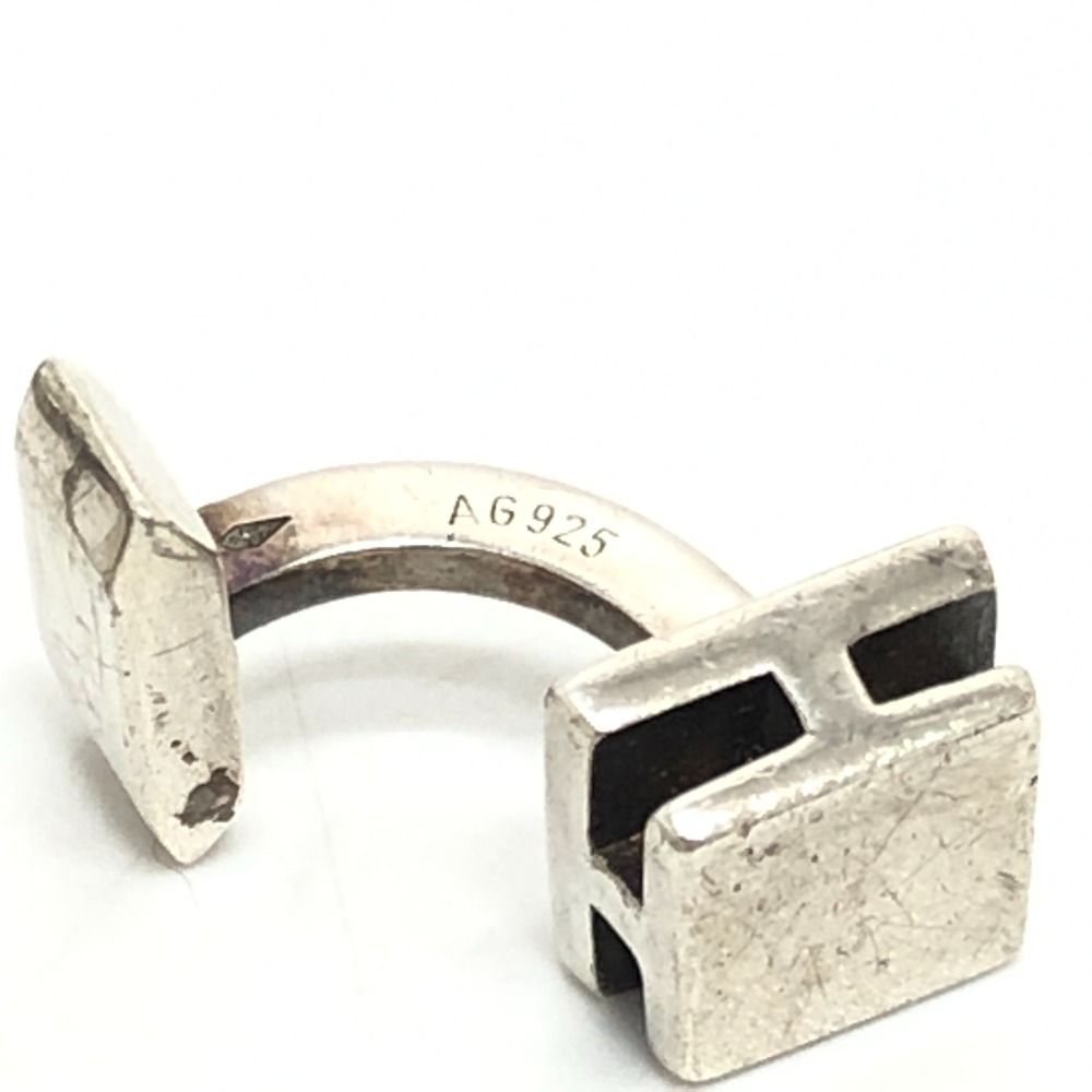 美品　HERMES エルメス カフス スクエア H シルバー カフリンクス 楽天市場】エルメス カフス スクエア シルバー製 Hロゴ カフリンクス