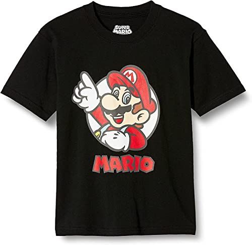 ブラック2_150 スーパーマリオ Tシャツ 半袖 マリオ キッズ
