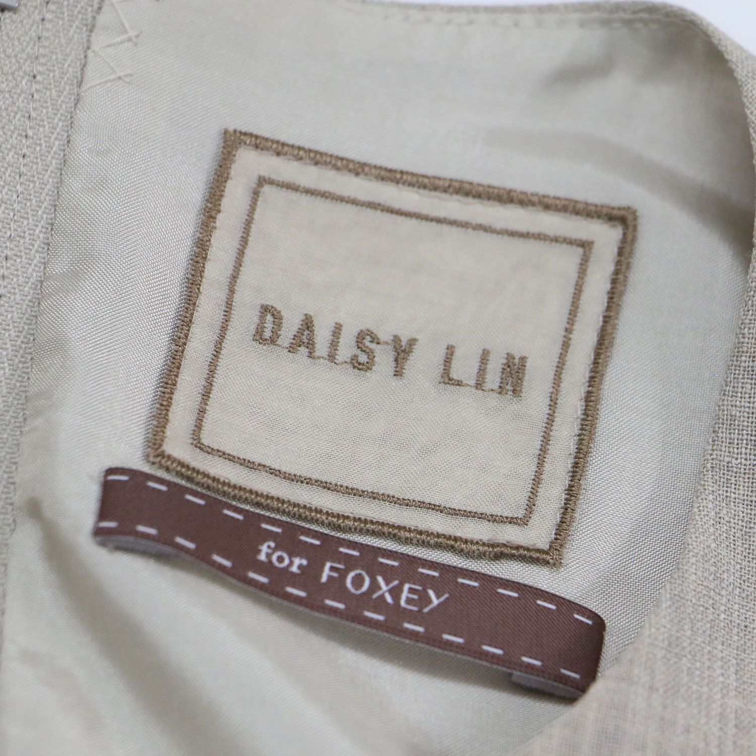 DAISY LIN For FOXEY デイジーリンフォクシー ワンピース ベージュ