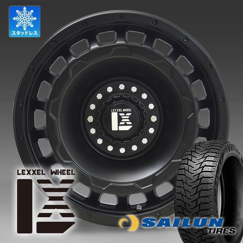 取付ナット込!! スタッドレス SAILUN WST3 265/70R17 17インチ JEEP ラングラー JL JK タイヤホイールセット SwaGGer 新品ホイール 4本セット タイヤ ホイール