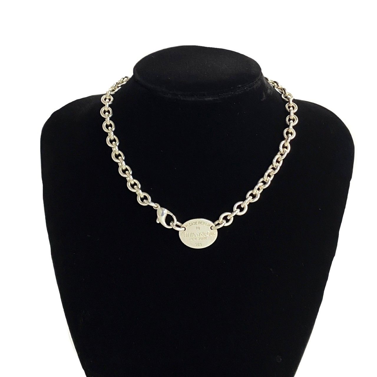 磨き済 ティファニー リターン トゥ タグ チョーカー ネックレス シルバー TIFFANY ティファニー チョーカーネックレス リターントゥティファニー