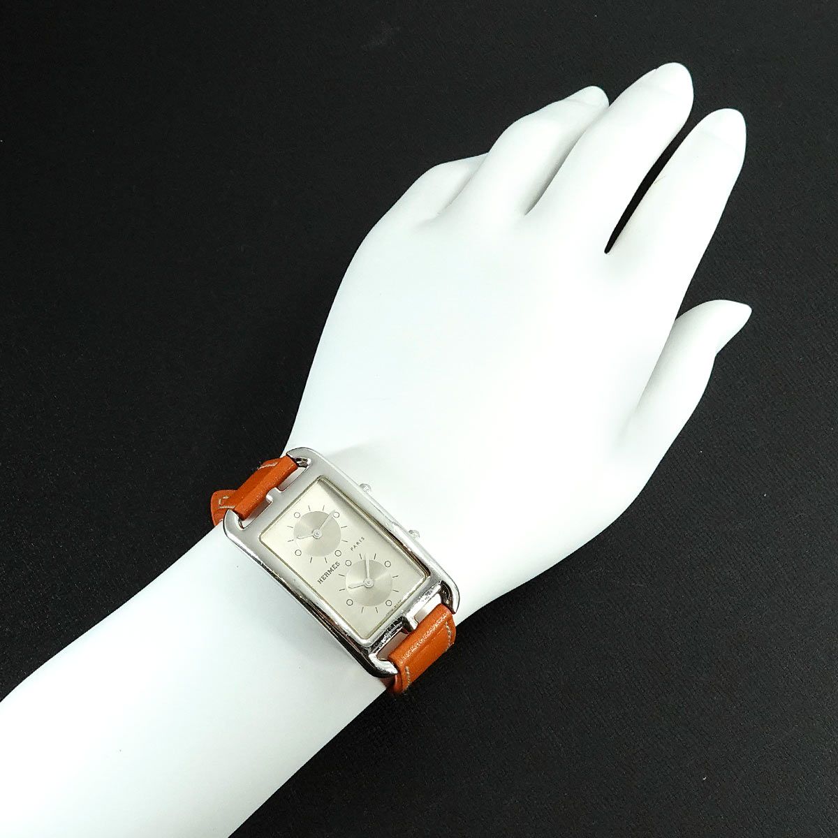 HERMES エルメス 腕時計 ケープコッドドゥーゾーン レディース 革