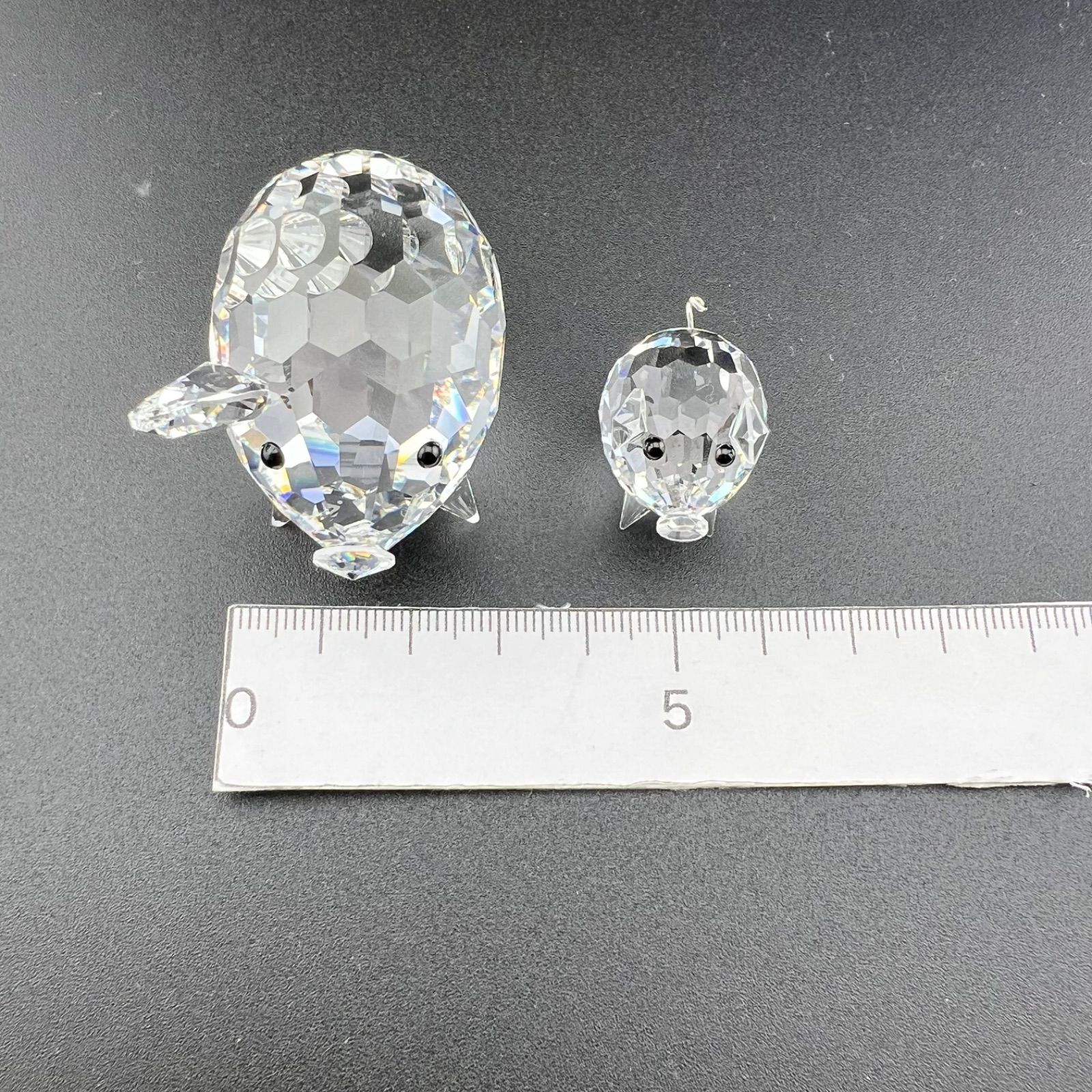 SWAROVSKI スワロフスキー 置物 動物シリーズ ブタ 親子 クリスタル