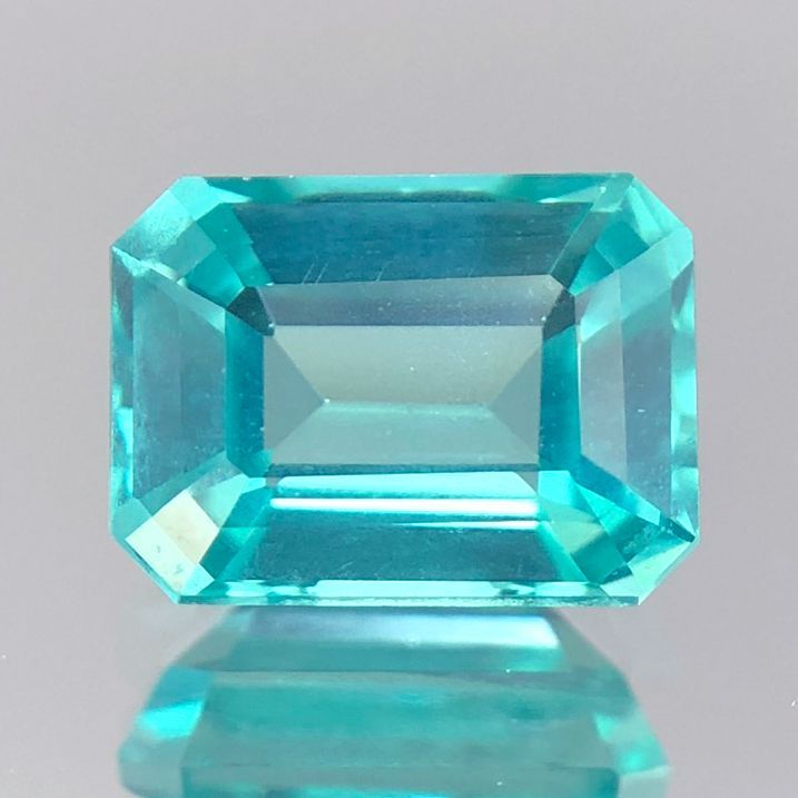 ソ付　1.140ct アパタイト ルース パライバ カラー エメラルドカット