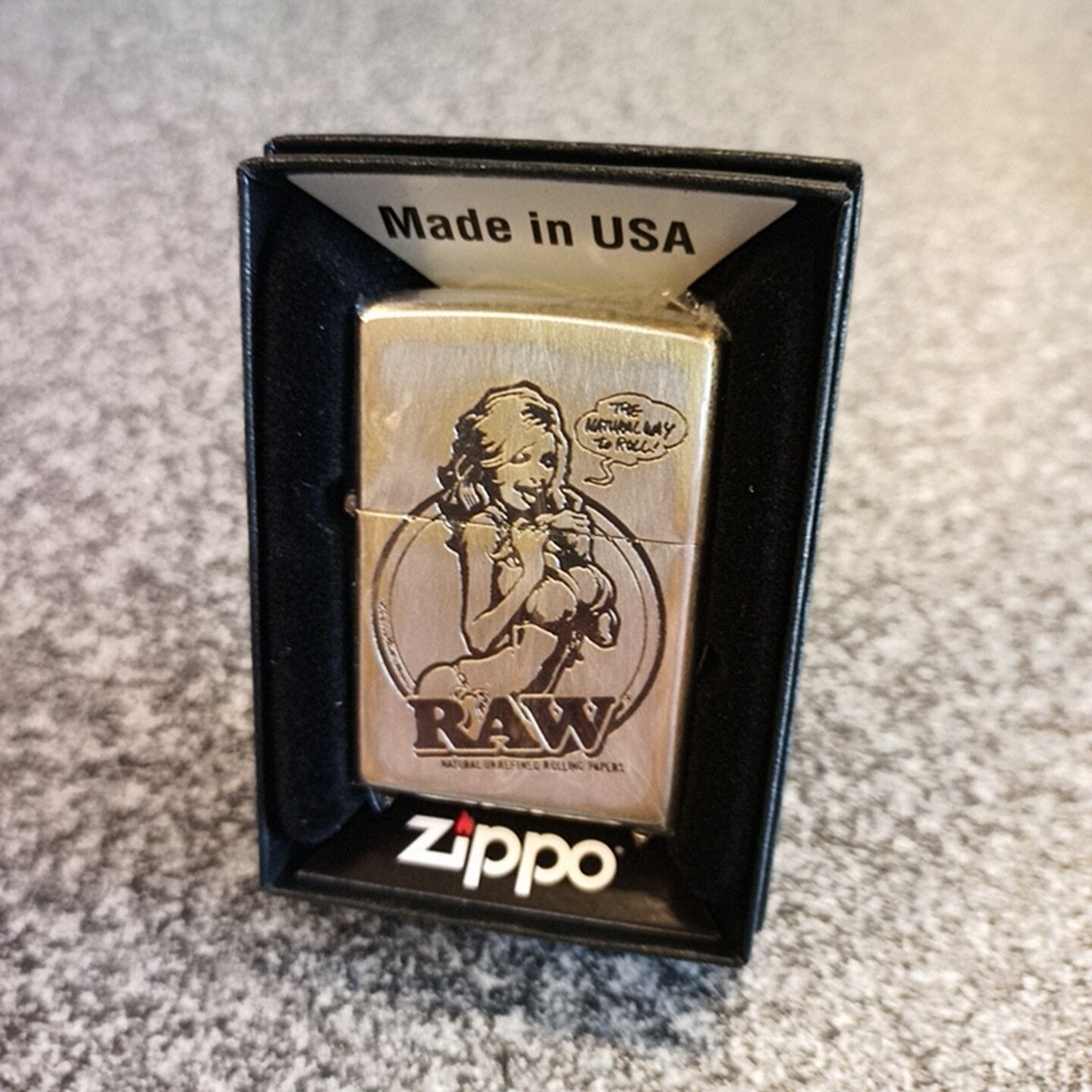 RAWガールZIPPO ユーズド加工-