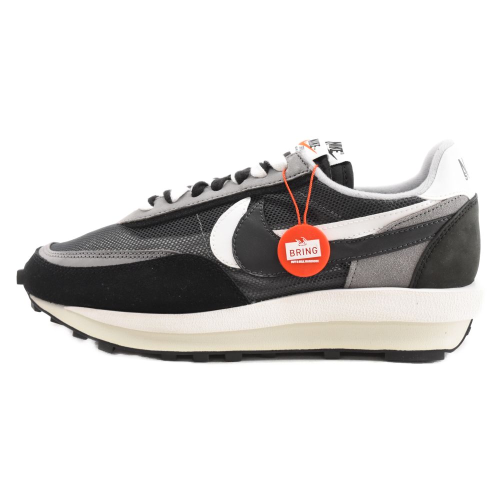 NIKE (ナイキ) ×Sacai LDWAFFLE BV0073-001 サカイ エルディーワッフル ローカットスニーカー ブラック/ホワイト US9.5/27.5cm