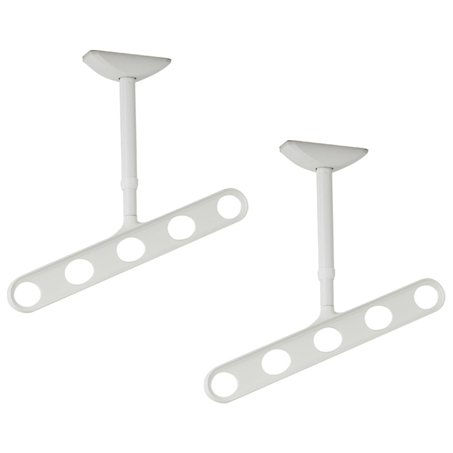 川口技研 軒天用物干し ホスクリーン ZAN-0450-PW ピュアホワイト 2本1組