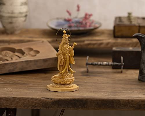 極小仏 吉祥天立像－11cm浄瑠璃寺型（木製：ツゲ 金泥仕上）＿仏像
