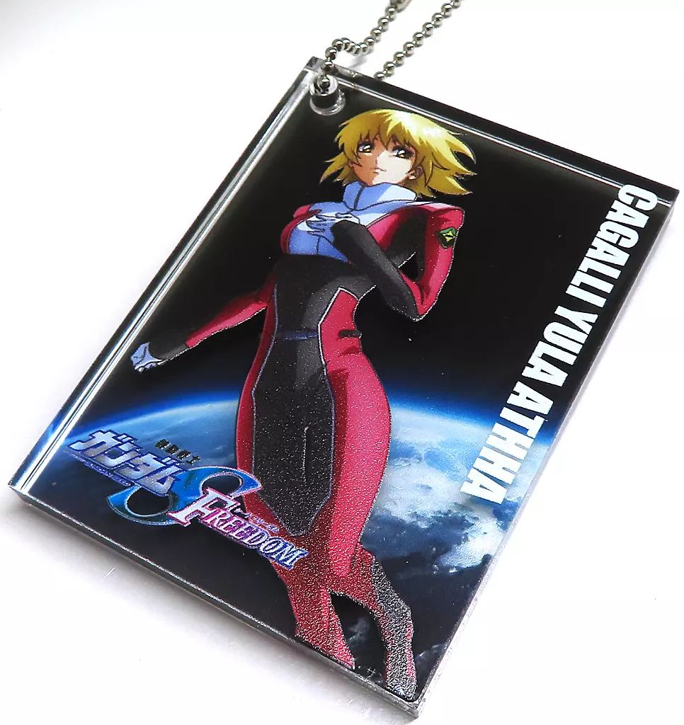 ガンダムSEED Freedom アクリルプレートキーホルダー　アスラン　カガリ ガンダムSEED FREEDOM 報知 アクリル キーホルダー アスラン
