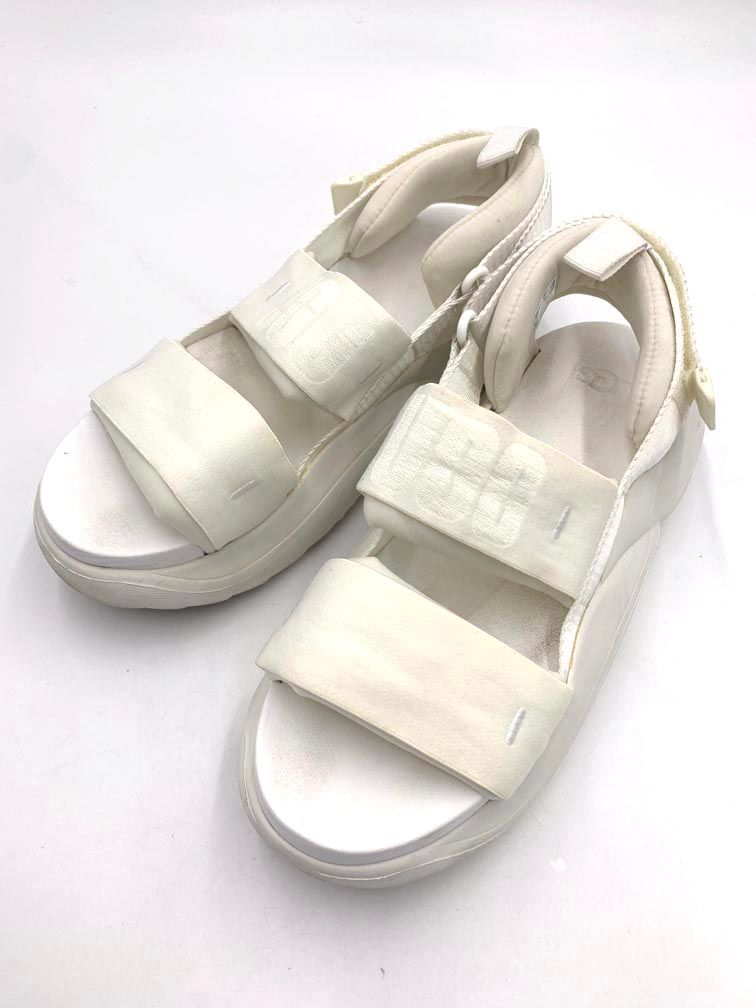 UGG Australia アグ オーストラリア 1136814 LA CLOUD SPORT SANDAL 厚底 スポーツ サンダル size25|白 ◆◎レディース