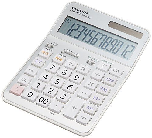 シャープ(SHARP) 実務電卓 抗菌セミデスクトップタイプ CS-S952CX