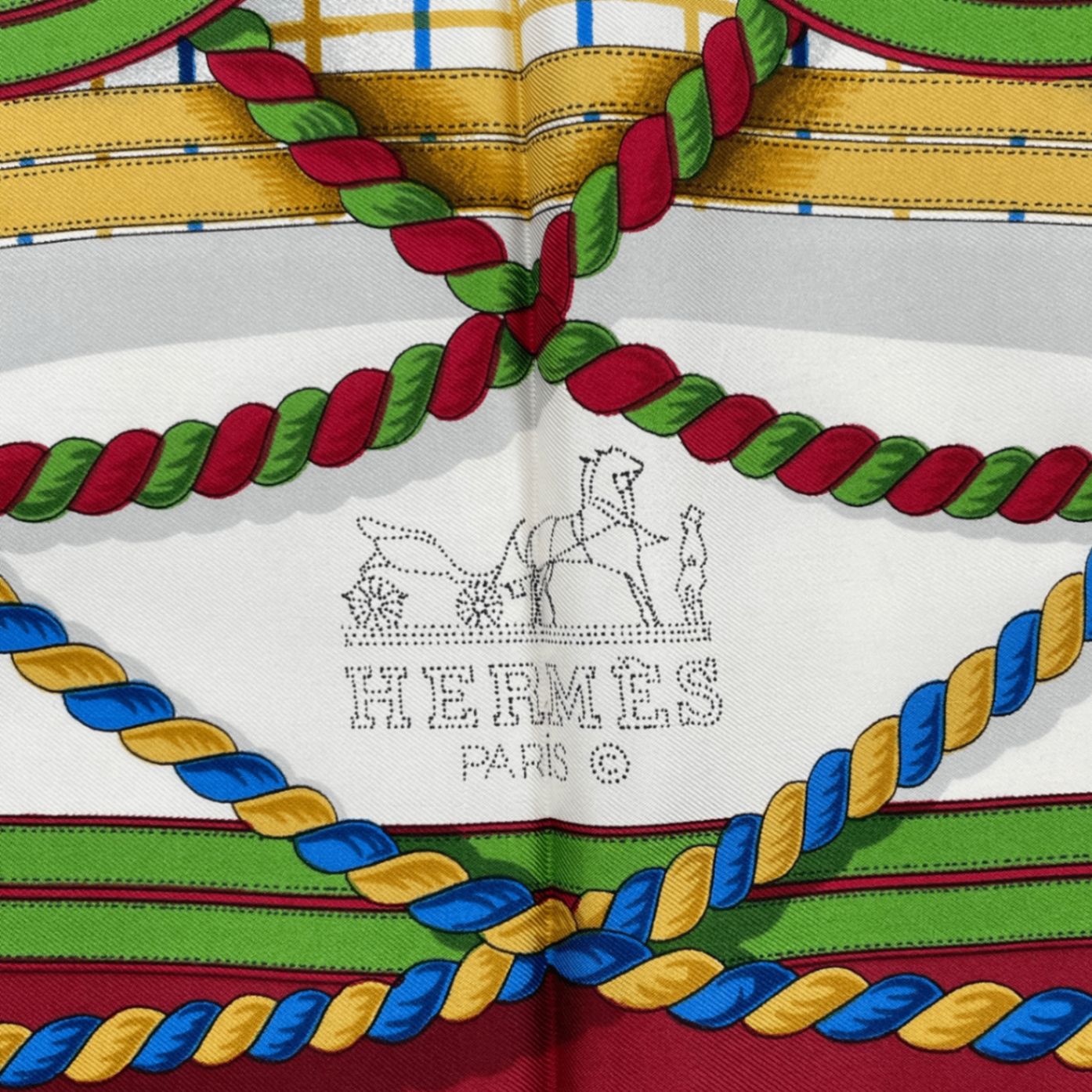 極美品 HERMES エルメス カレ90 GRANDE TENUE 馬の礼装 マルチカラー