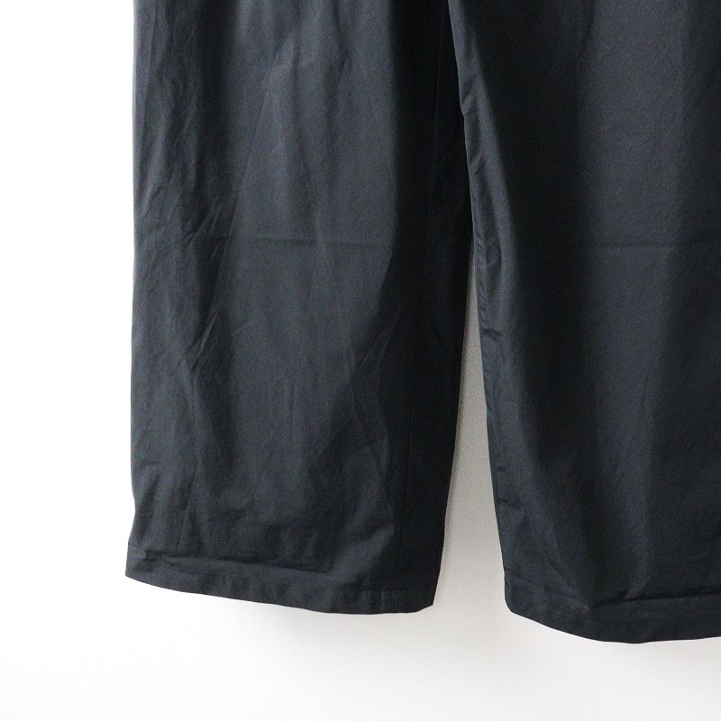 2025SS ドゥーズィエムクラス Deuxieme Classe Felicity パンツ 34 ブラック コットン タック ワイド イージー ゴム 2400014630732 DECORATOM_COM_BR